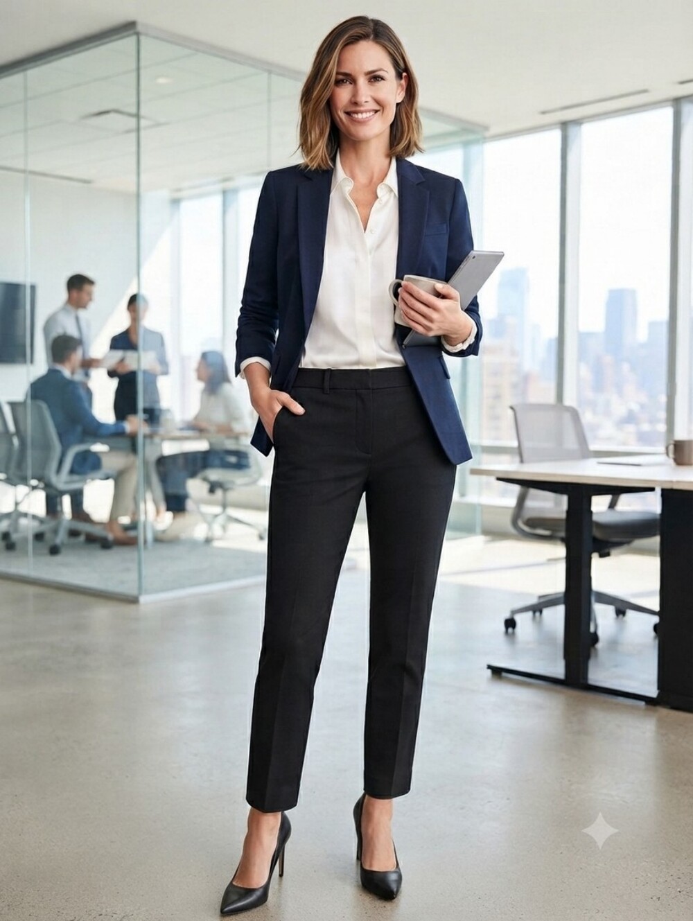 J.Crew Black Kallie Pant Classic Tailored Ankle Trouser